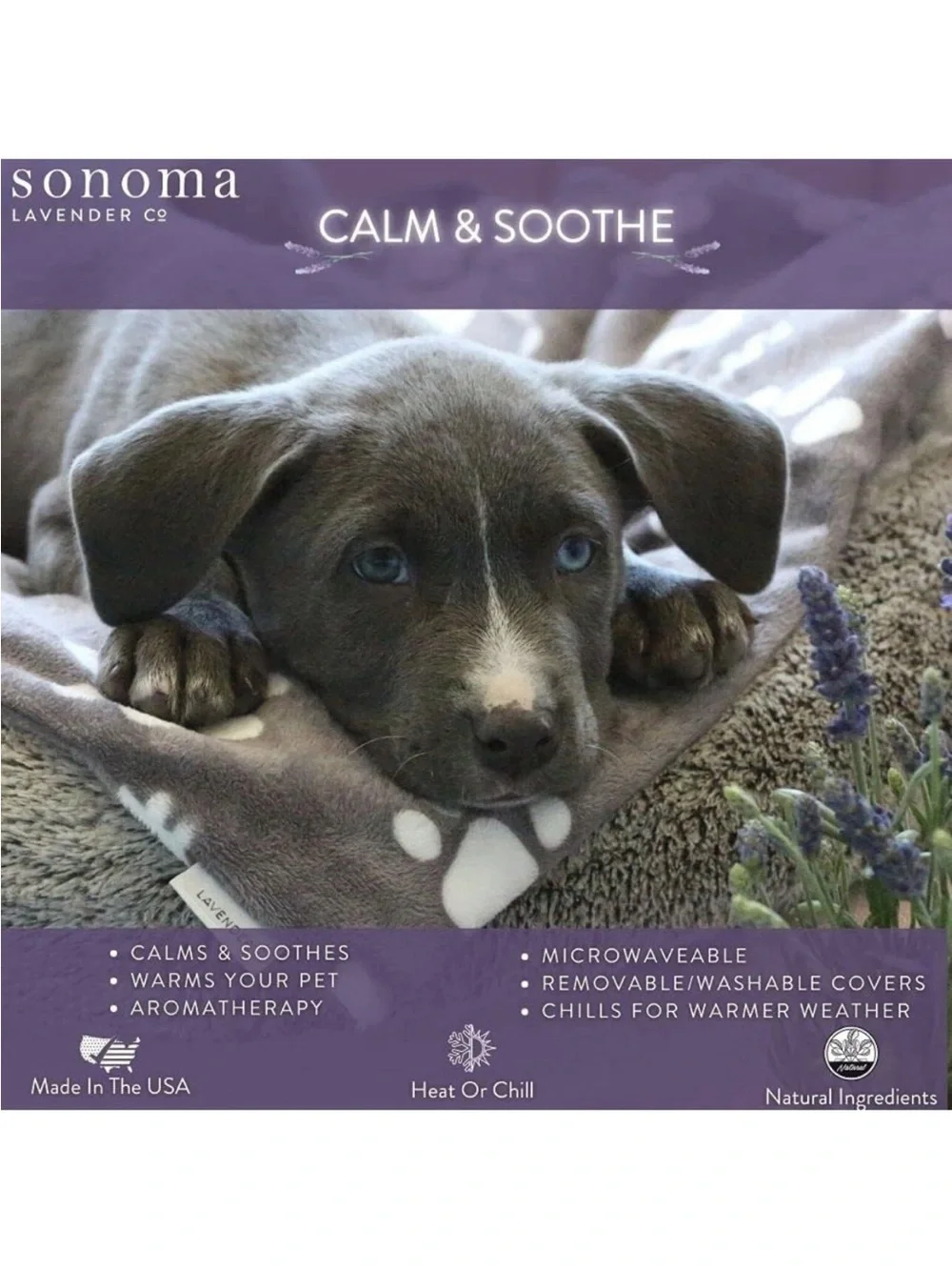 New- Sonoma Lavender Pet Calming Mat Microwaveable 18x26